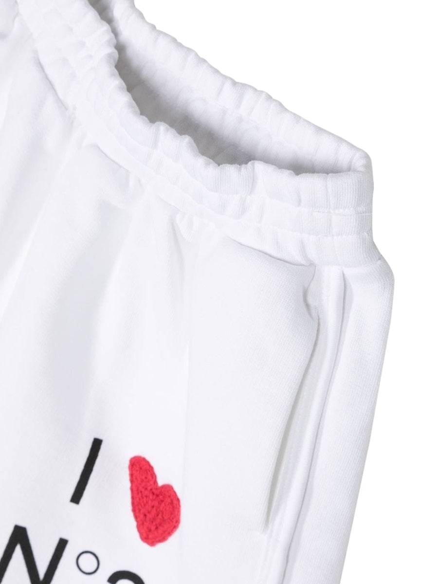 N°21 Mini Love Graphic Shorts for Girls