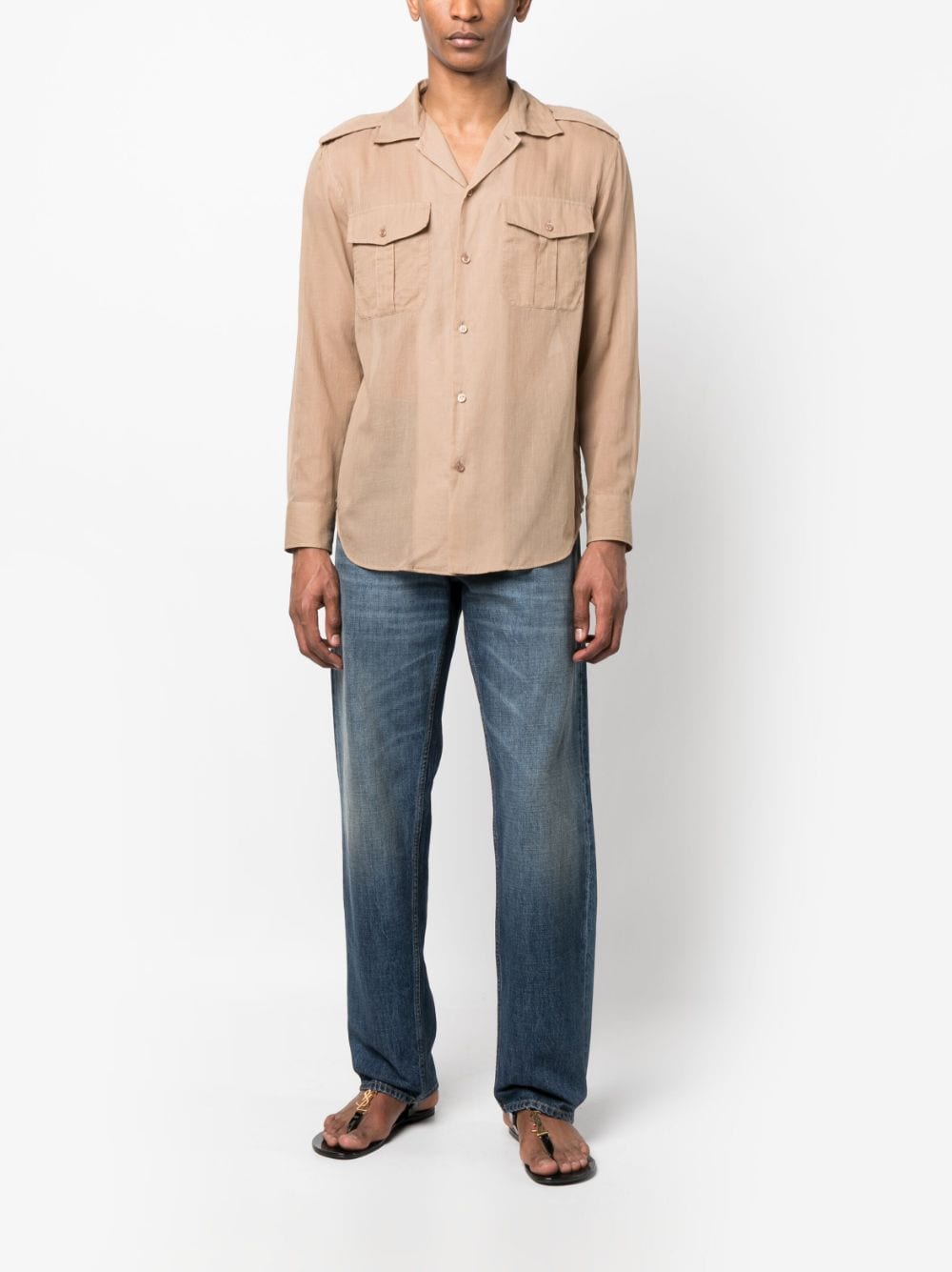 SAINT LAURENT Sail Cotton Shirt