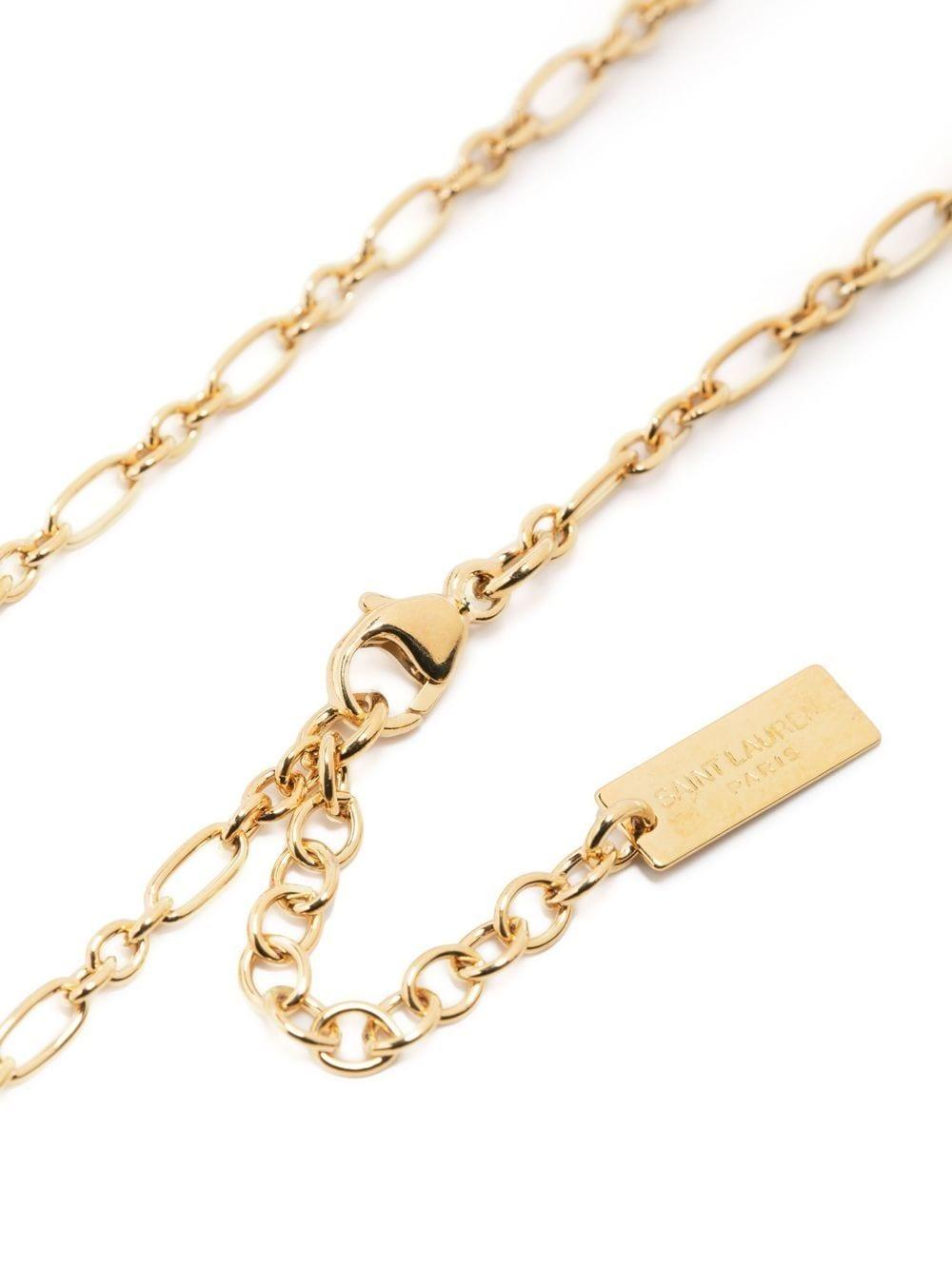 SAINT LAURENT Long Parallel Chain Necklace for Women