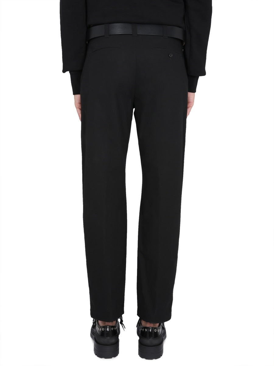 ALEXANDER MCQUEEN Men's Workwear Pants with Concealed Closure