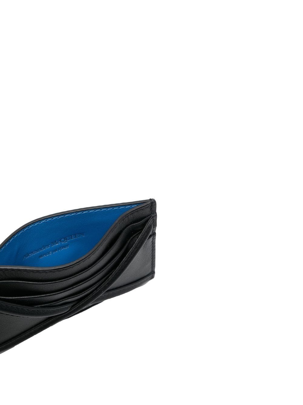 ALEXANDER MCQUEEN Mini Leather Card Holder for Men