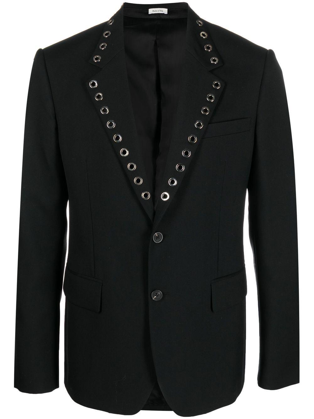 ALEXANDER MCQUEEN Classic Wool Blazer for Men - Spring/Summer 2025