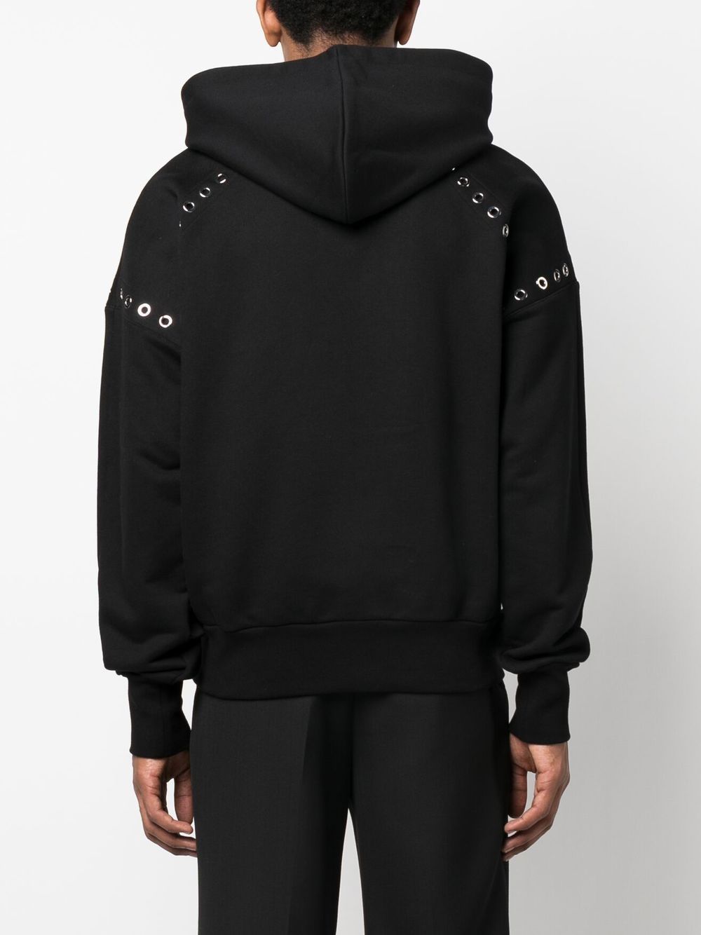 ALEXANDER MCQUEEN Eyelet Hoodie - Heavyweight Fabric