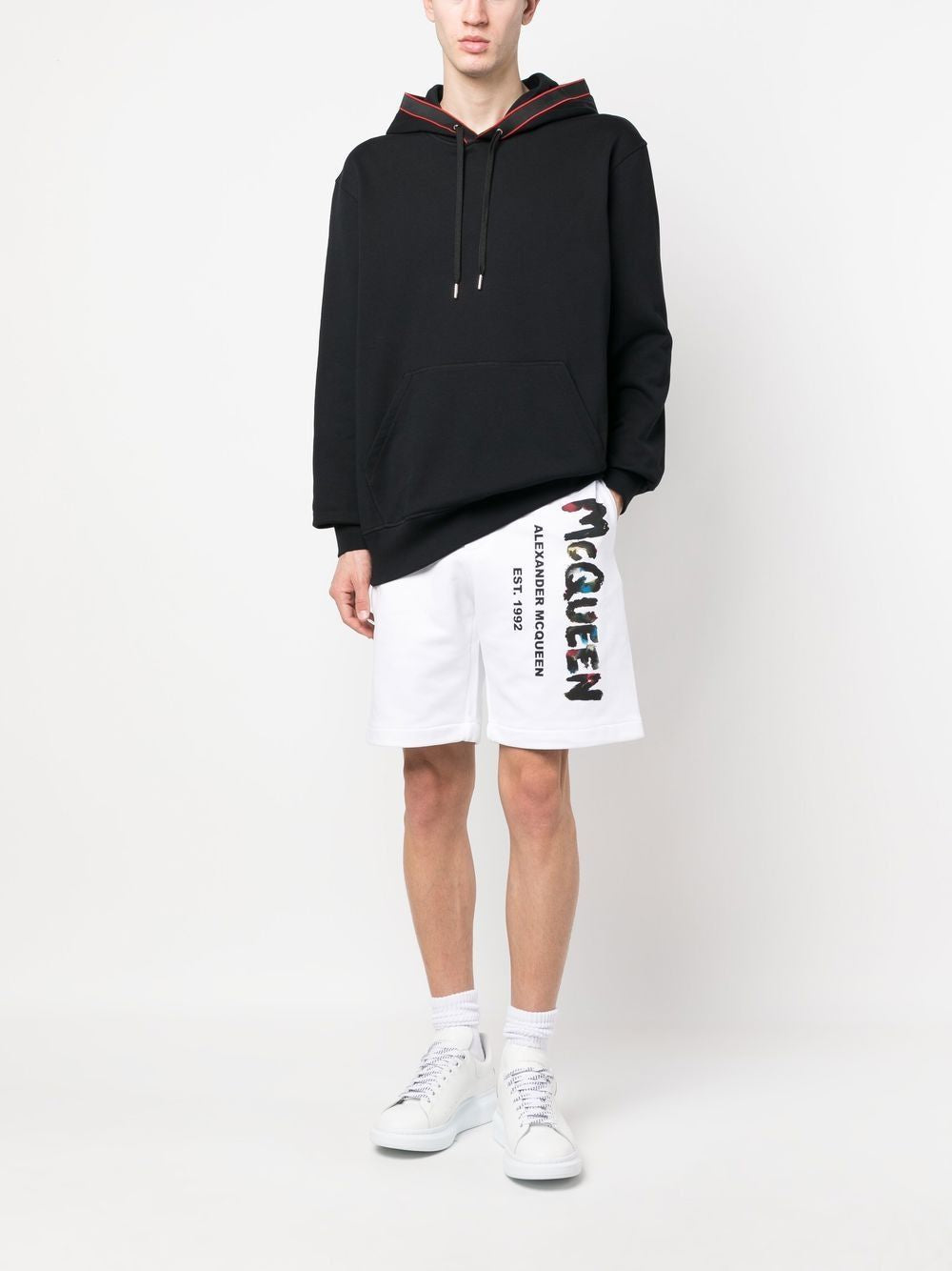 ALEXANDER MCQUEEN Mini Watercolor Print Shorts