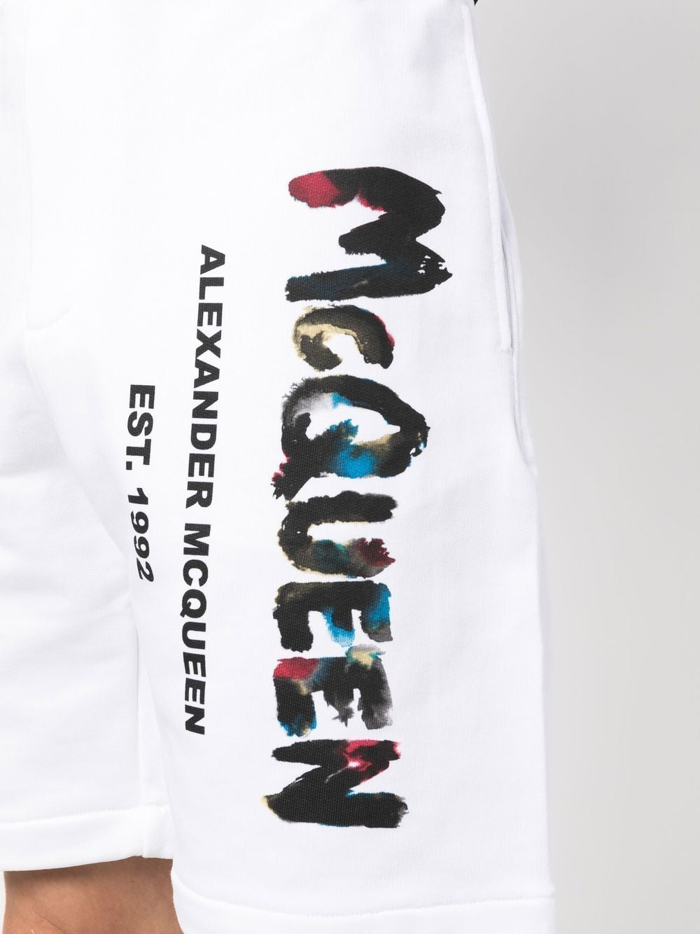 ALEXANDER MCQUEEN Mini Watercolor Print Shorts