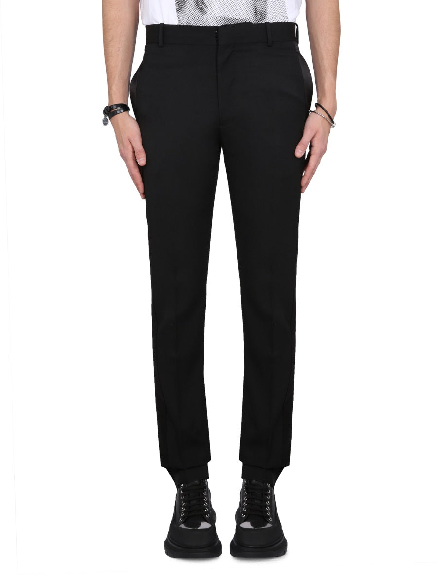 ALEXANDER MCQUEEN Tailored Wool Suit Pants for Men