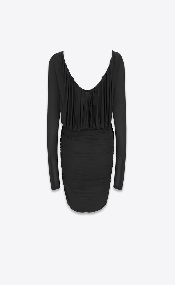 SAINT LAURENT Chic Cupro Mini Dress for Women
