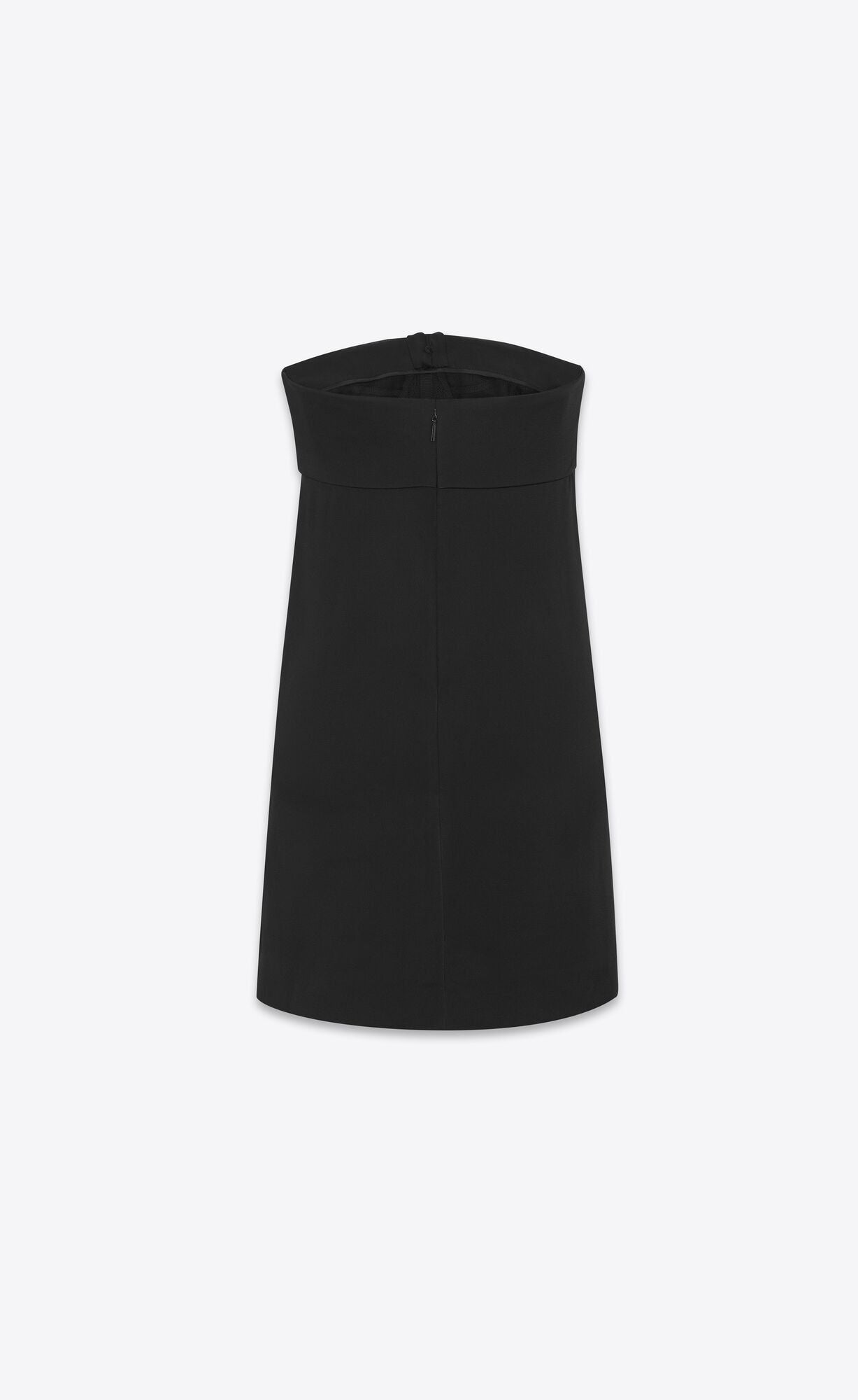 SAINT LAURENT Satin Bustier Mini Dress