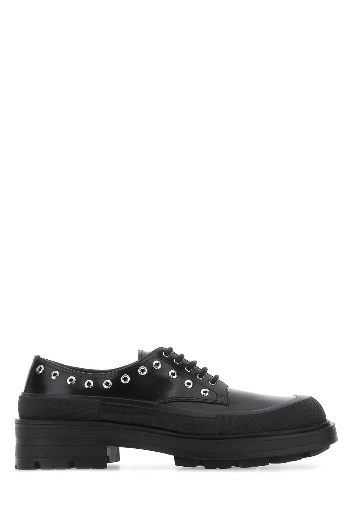 ALEXANDER MCQUEEN Classic Leather Lace-Up Shoes for Men