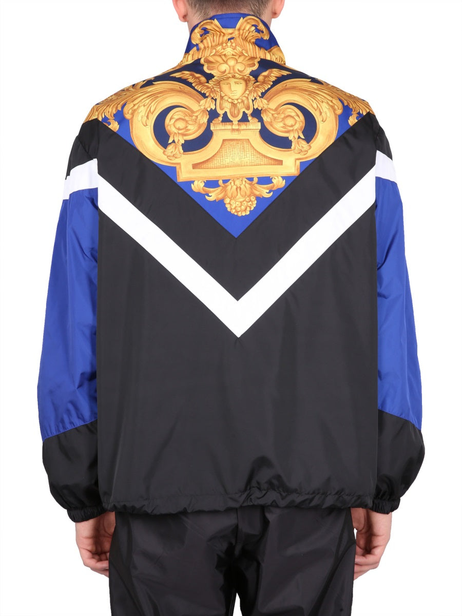 VERSACE Windproof Baroque Print Jacket