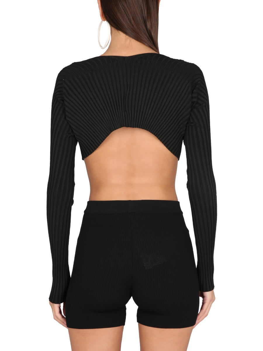 JACQUEMUS Slim Fit Knit Top - Size 38 FR