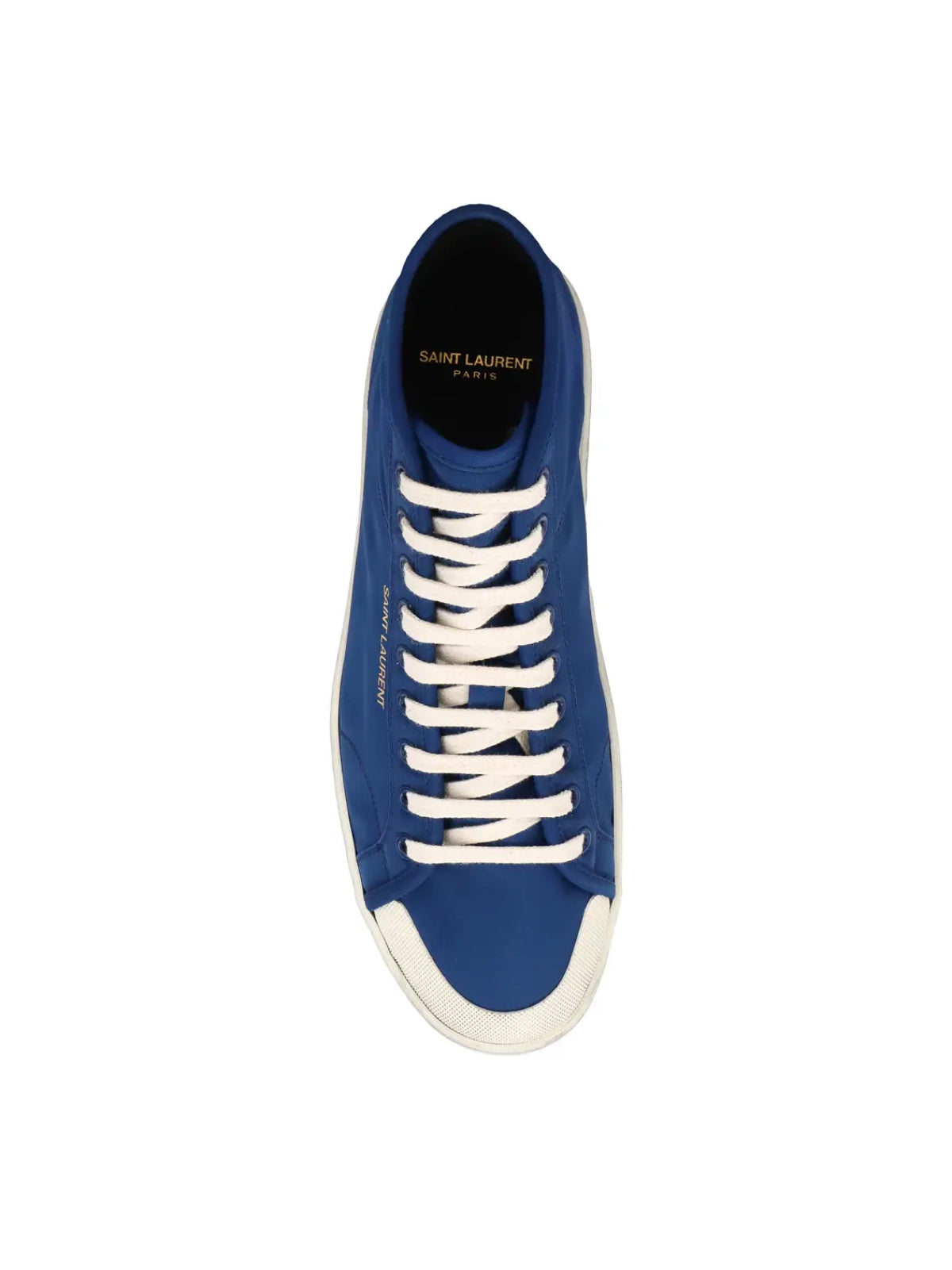 SAINT LAURENT Classic Logo Mid-Top Sneakers