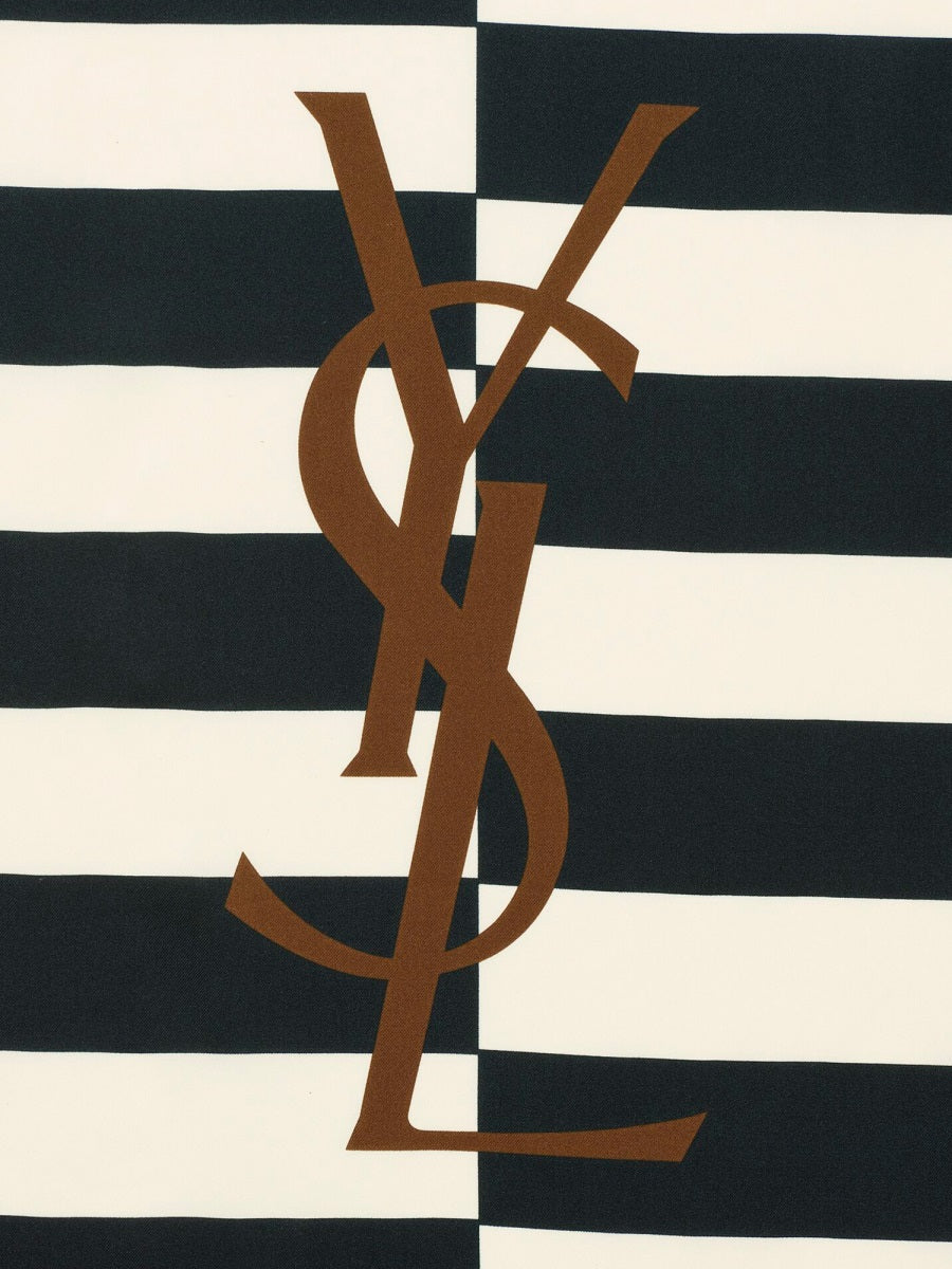 SAINT LAURENT Fringed Edges Scarf for Men