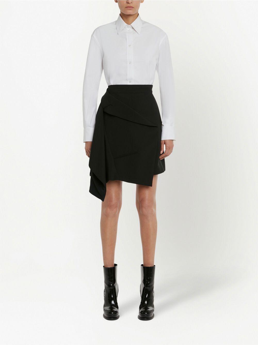 ALEXANDER MCQUEEN Draped Deconstructed Tail Mini Skirt