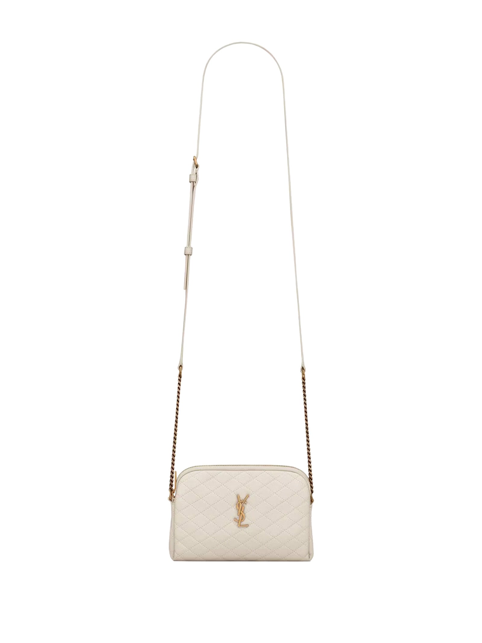SAINT LAURENT Mini Handbag with Zip Closure and Adjustable Chain