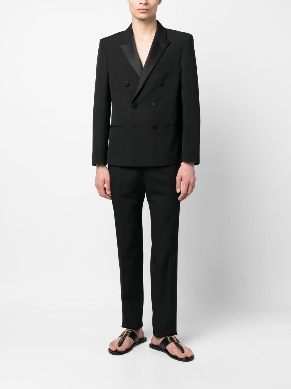 SAINT LAURENT Sophisticated Wool Trousers for Men