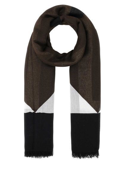 SAINT LAURENT Printed Modal Blend Scarf