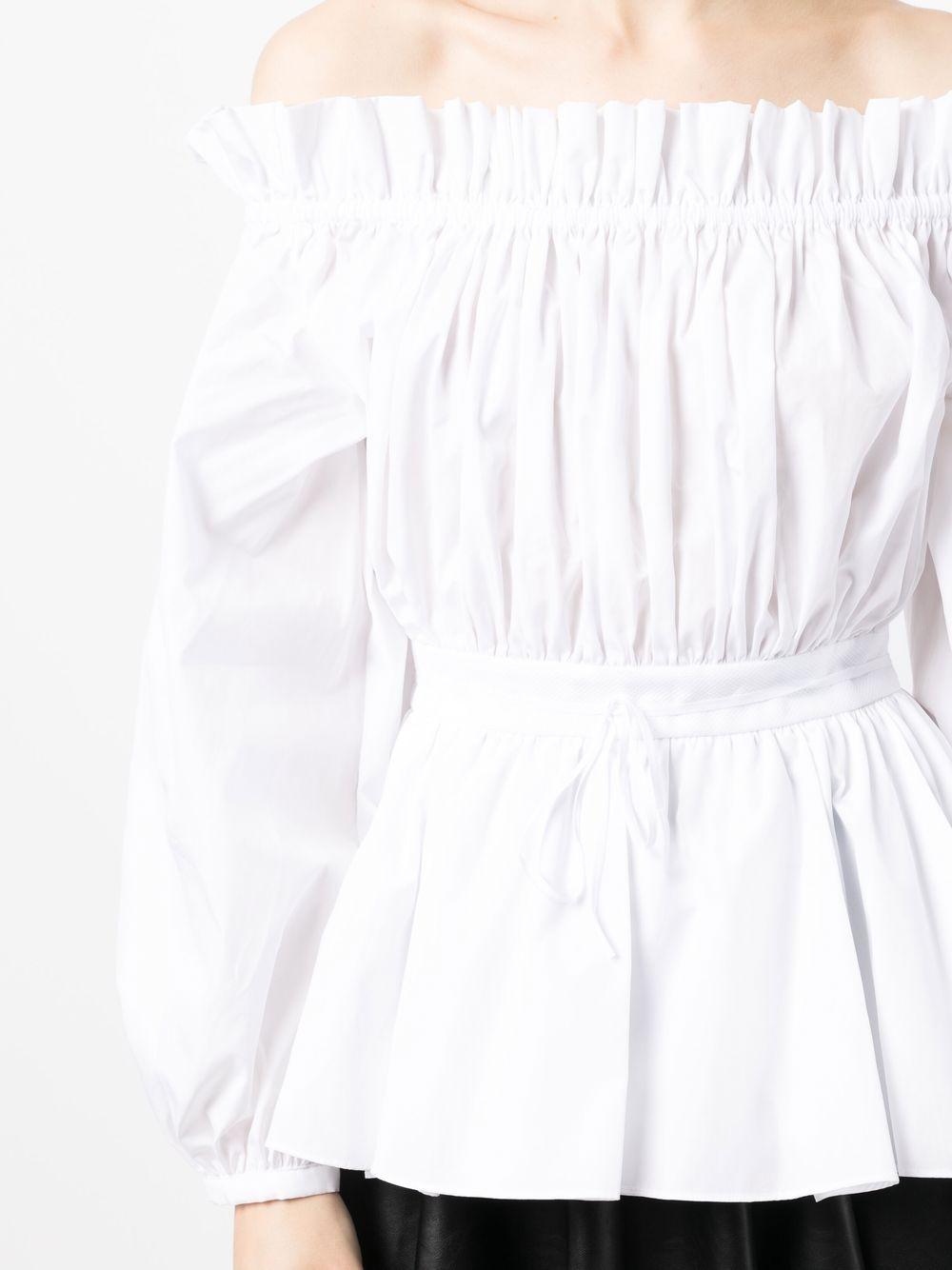 ALEXANDER MCQUEEN Organic Cotton Popeline Top for Women