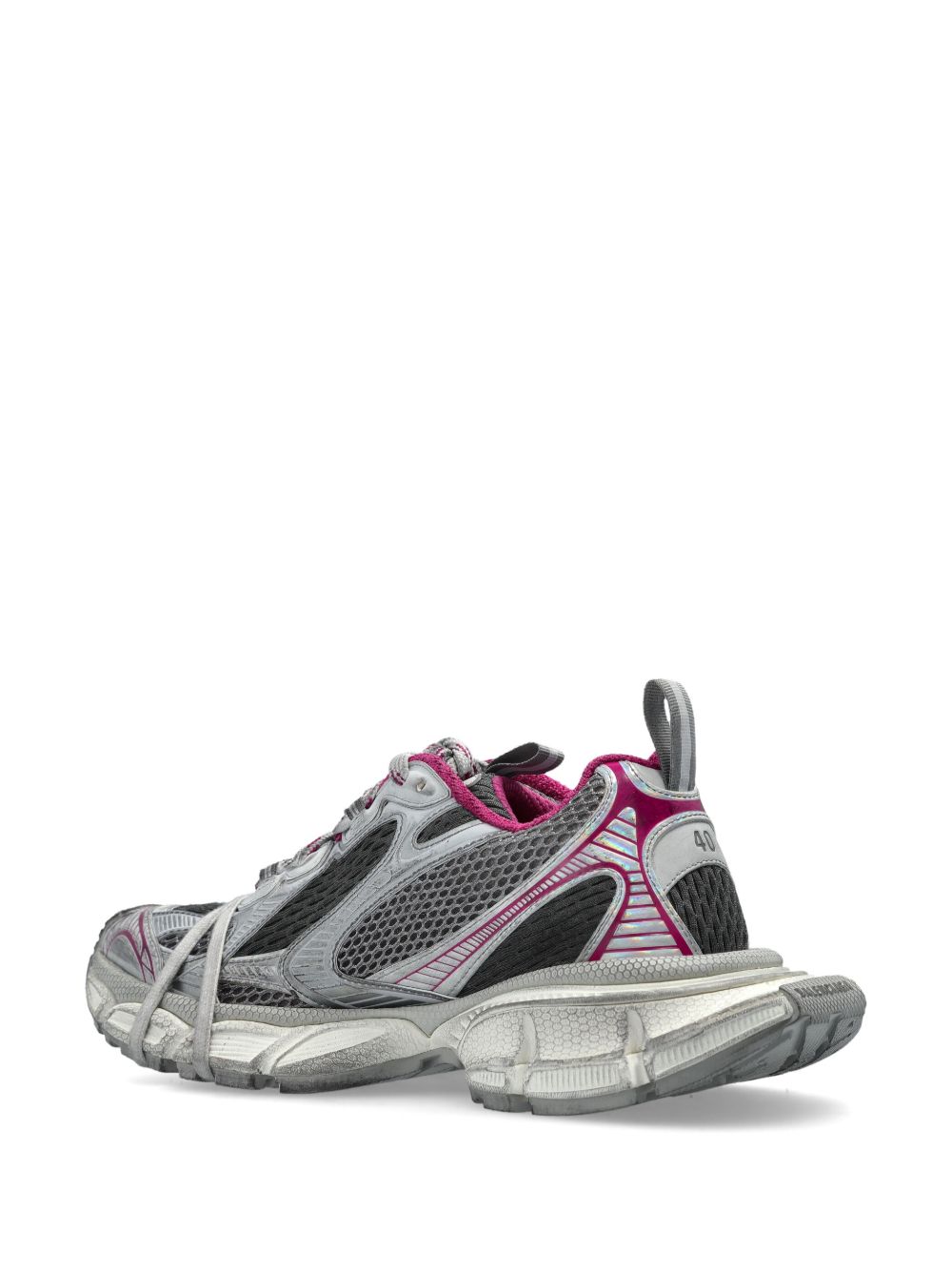 BALENCIAGA 3XL Women's Lace-Up Sneakers with Pull-Tab