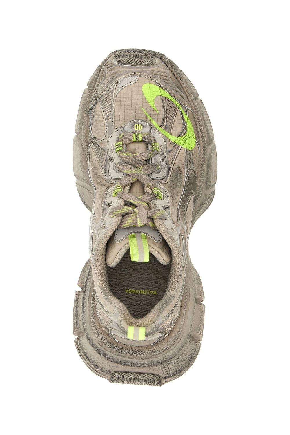 BALENCIAGA 3XL Neon Accent Mesh Sneakers