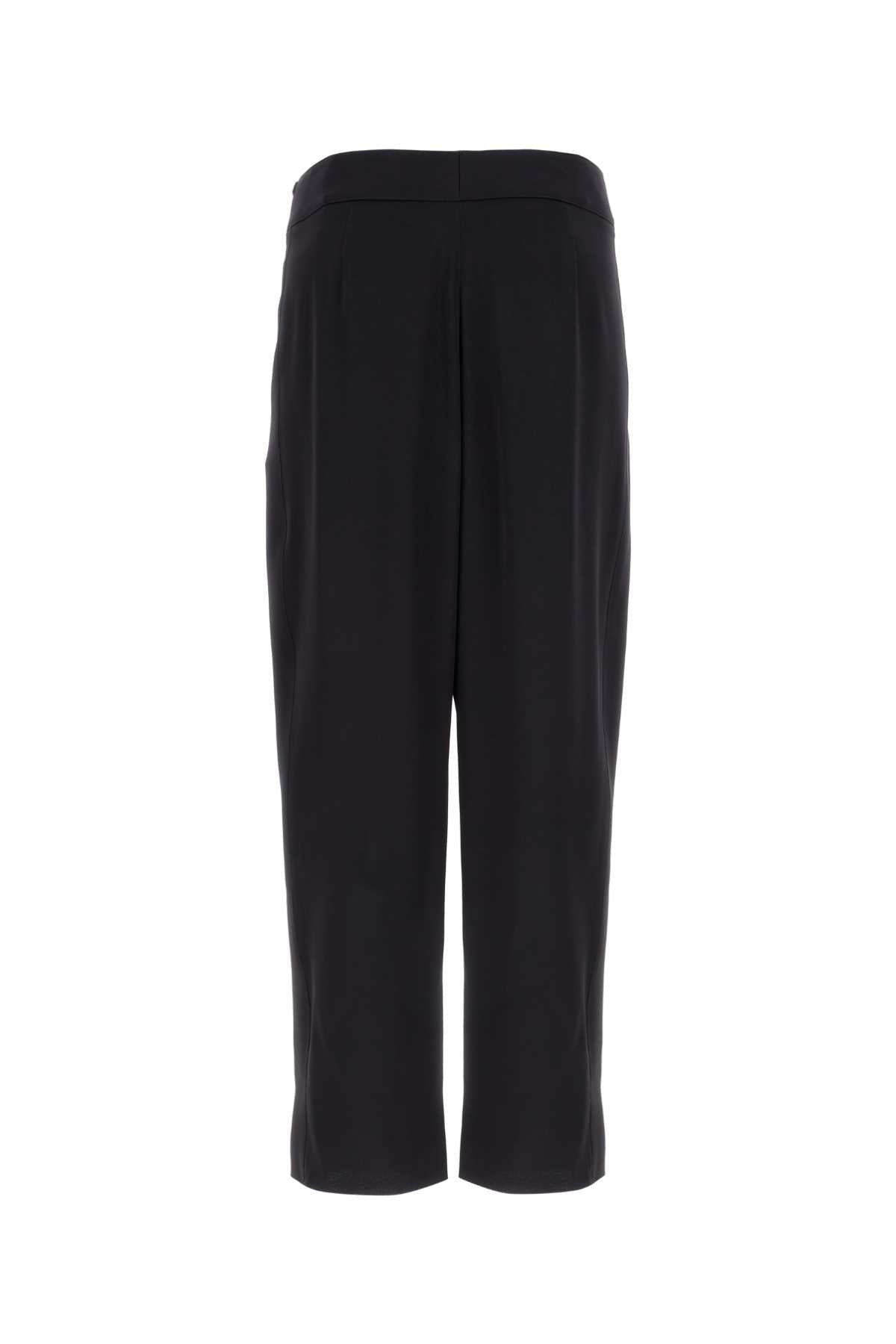 SAINT LAURENT Midnight Crepe Satin Trousers for Men
