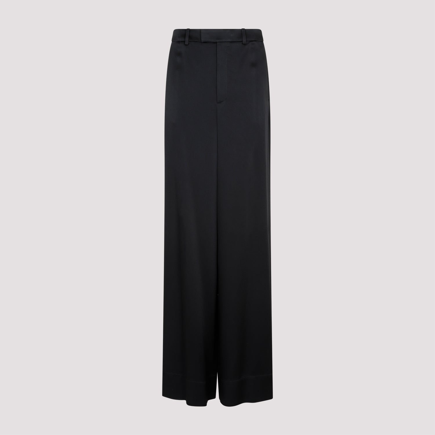 SAINT LAURENT Wide-Leg Satin Trousers for Women