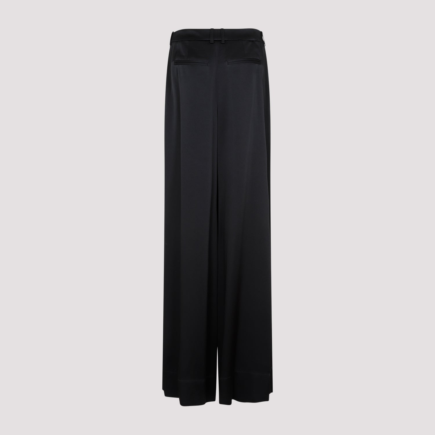 SAINT LAURENT Wide-Leg Satin Trousers for Women