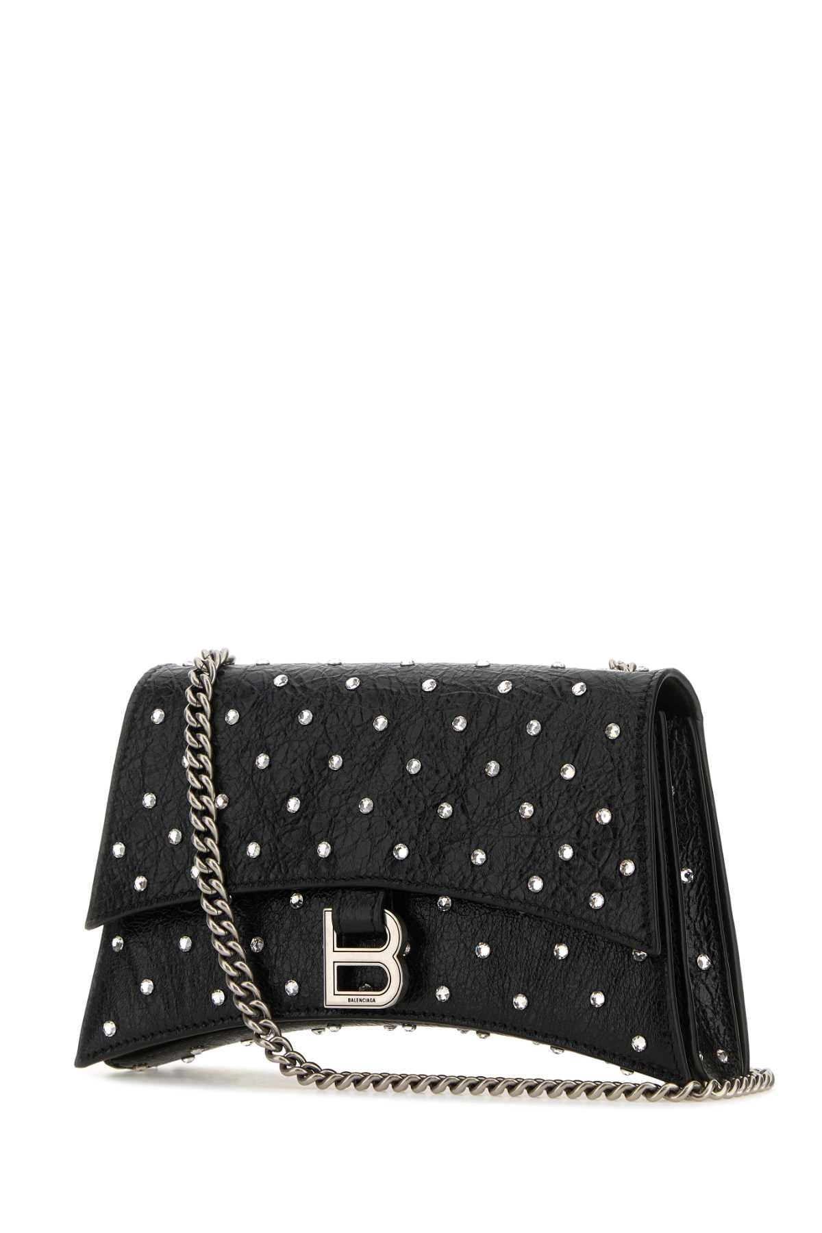 BALENCIAGA Mini Leather Crush XS Shoulder Handbag