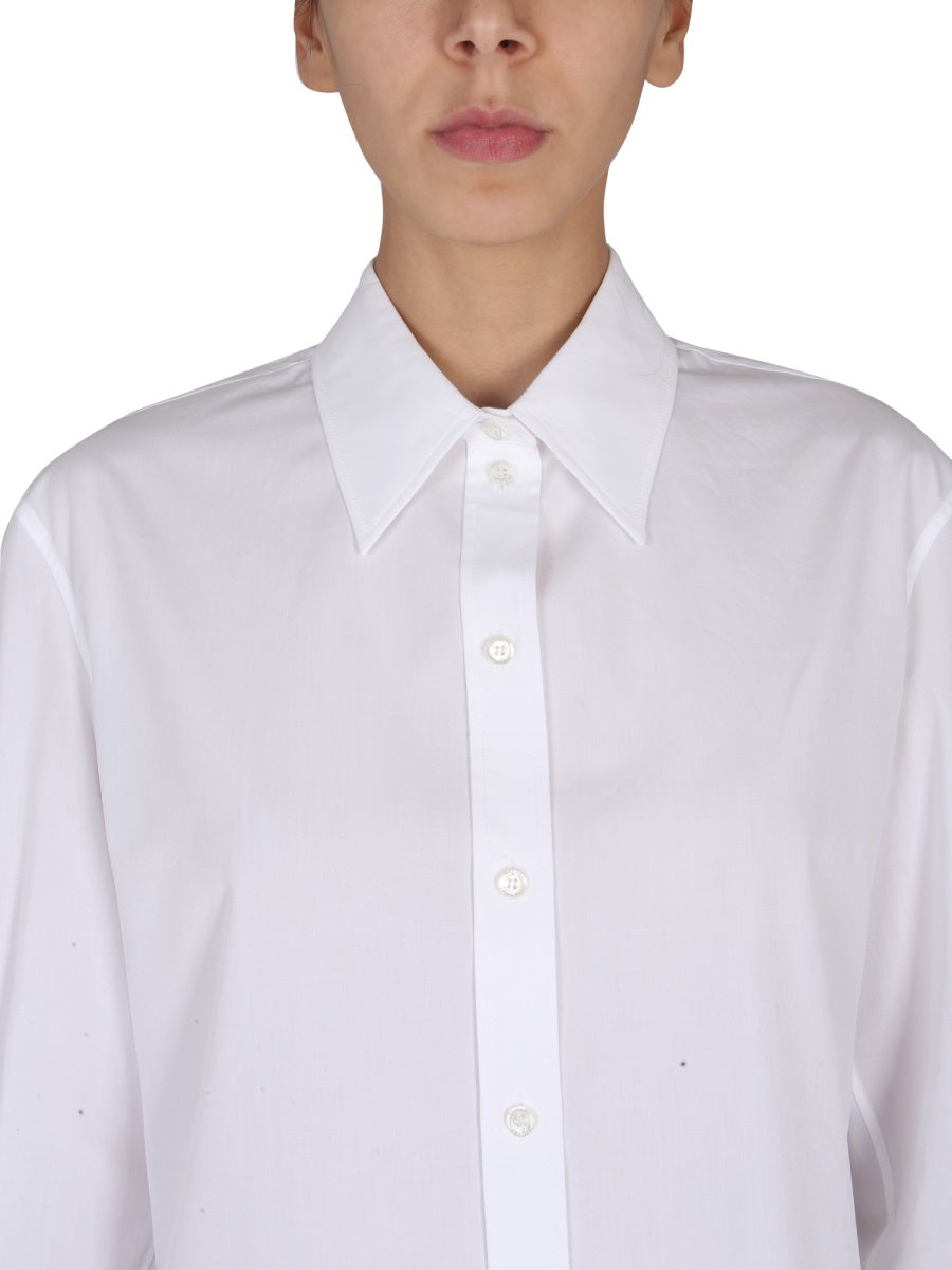 ALEXANDER MCQUEEN Women's Pointed Collar Button-Up Shirt