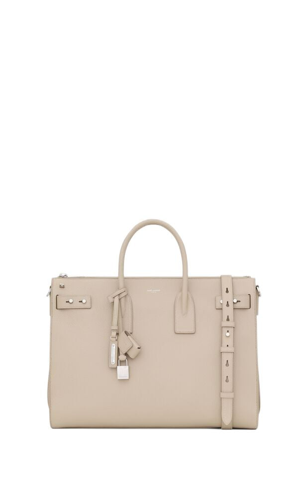 SAINT LAURENT Leather Tote Handbag