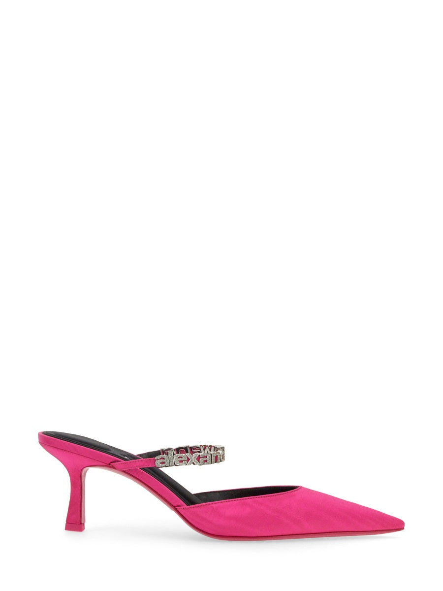 ALEXANDER WANG Mini Crystal Decor Heels with 6.5cm Heel Height