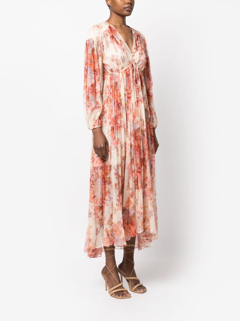 ZIMMERMANN Devi Floral Midi Dress for Women