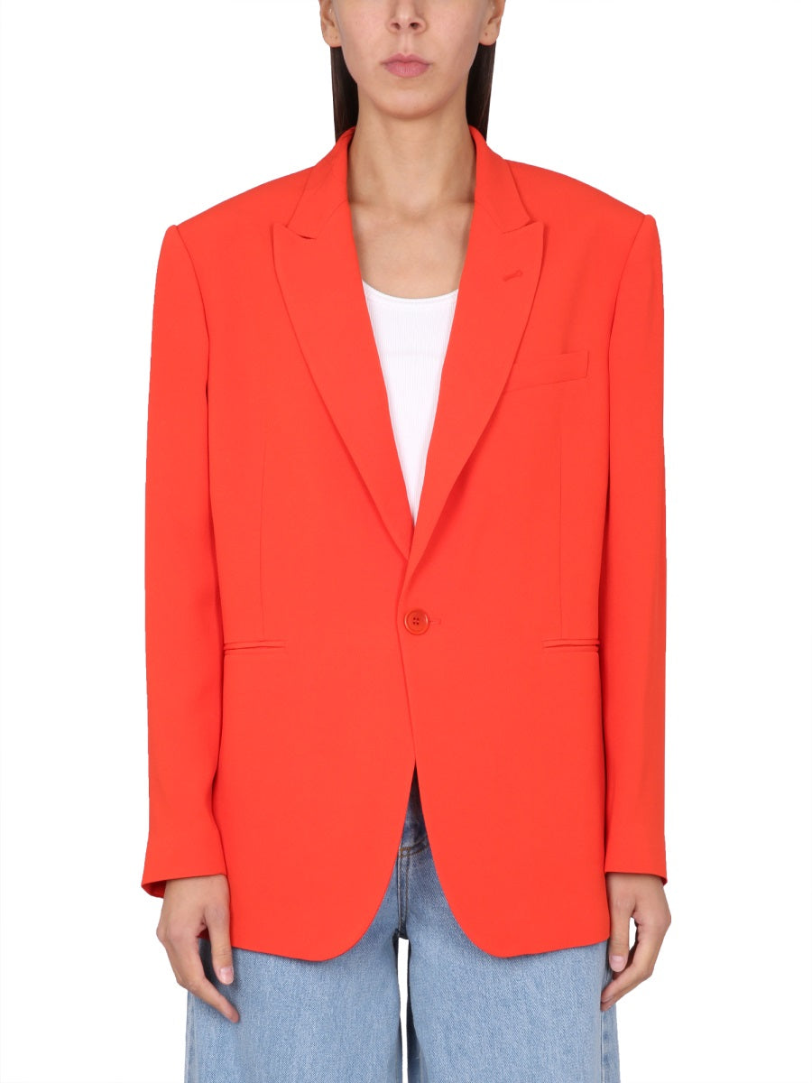 ASPESI Women's Single-Breasted Blazer with Peaked Lapels