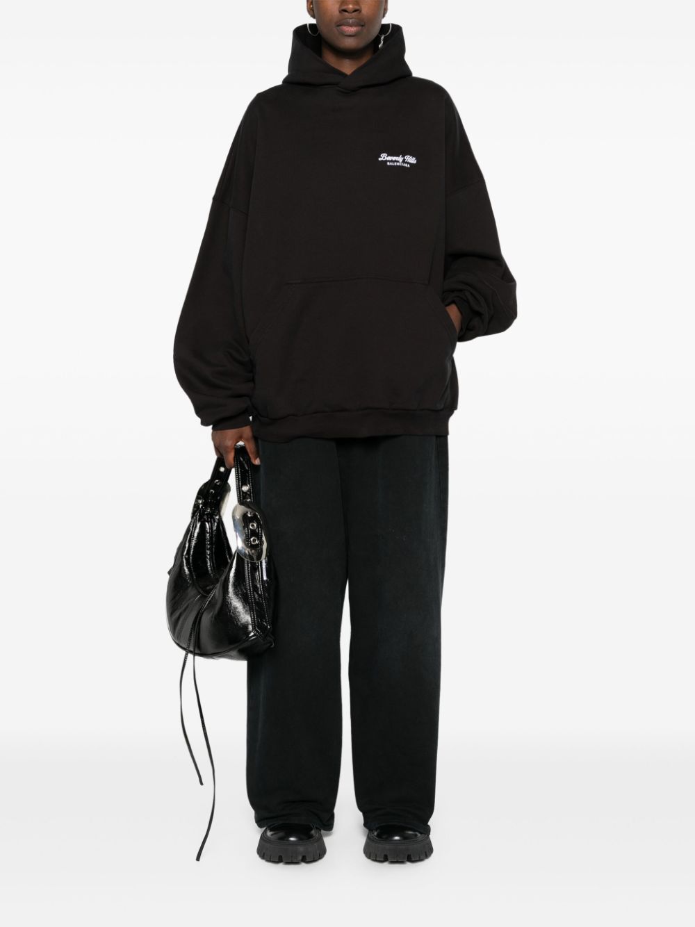 BALENCIAGA Oversized Slouchy Cotton Hoodie - Unisex Fit