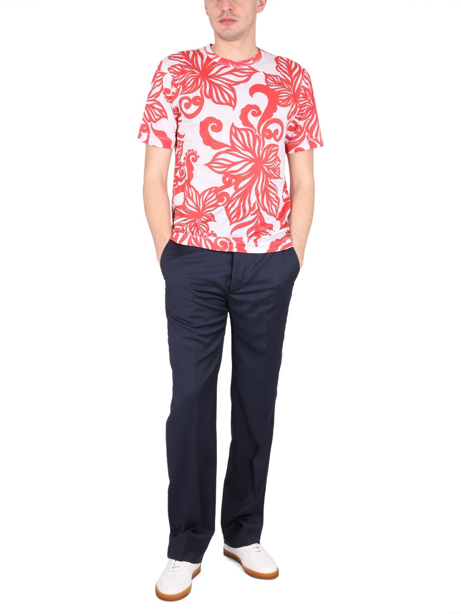 DRIES VAN NOTEN Floral Crewneck T-Shirt for Men