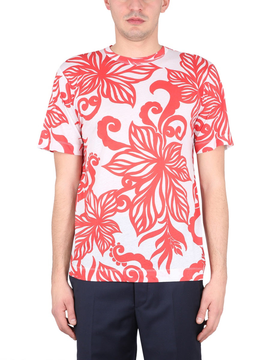 DRIES VAN NOTEN Floral Crewneck T-Shirt for Men
