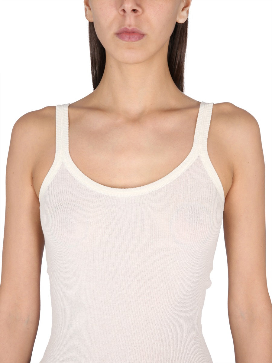 BOTTEGA VENETA Women's Slim Fit Round Neck Cotton Top