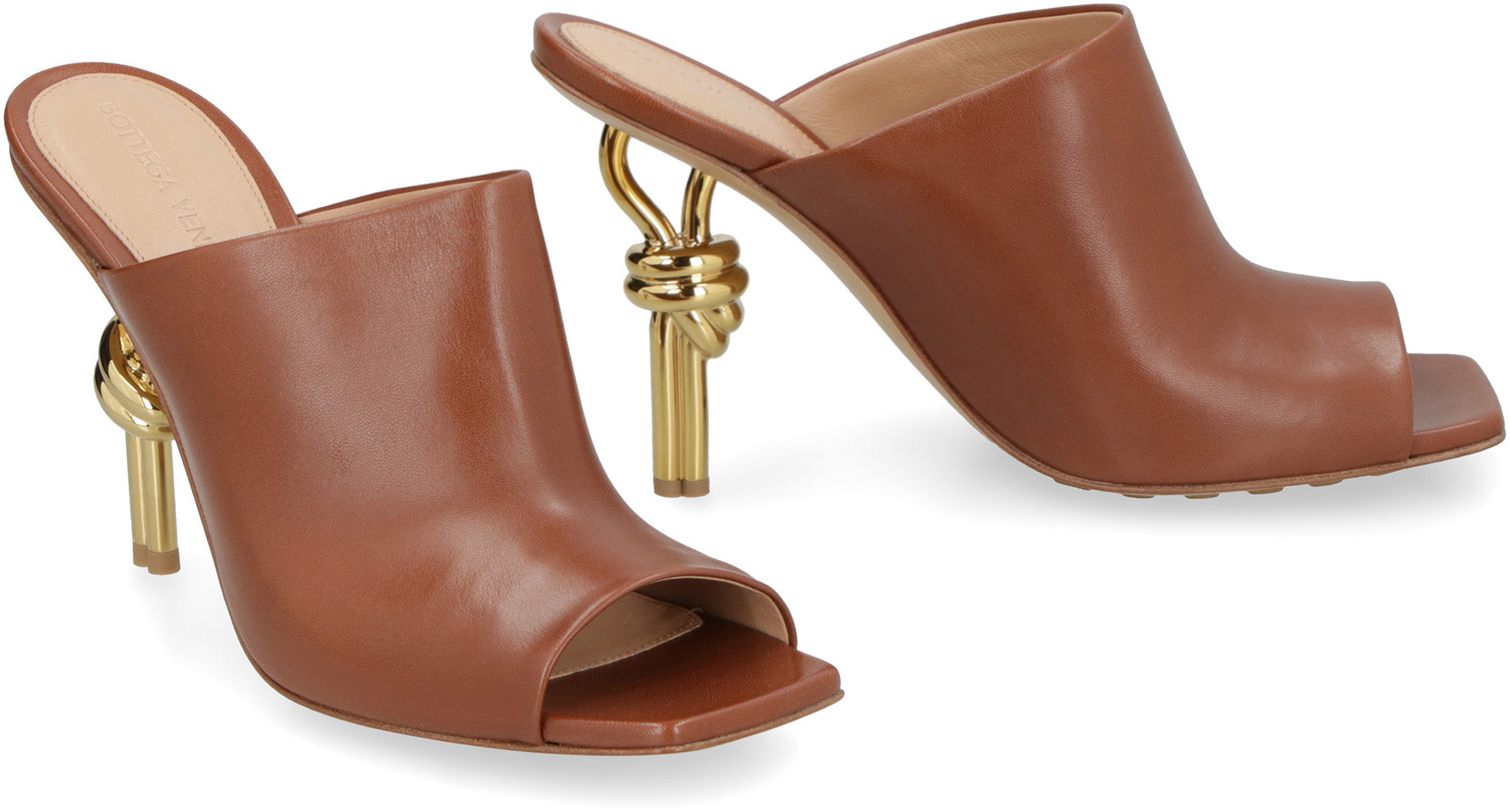 BOTTEGA VENETA Nappa Leather Knot Flat Sandals for Women