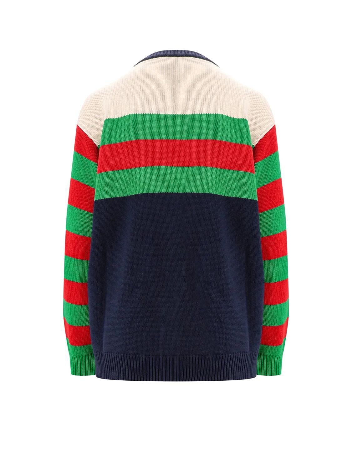 GUCCI Striped V-Neck Cardigan for Men
