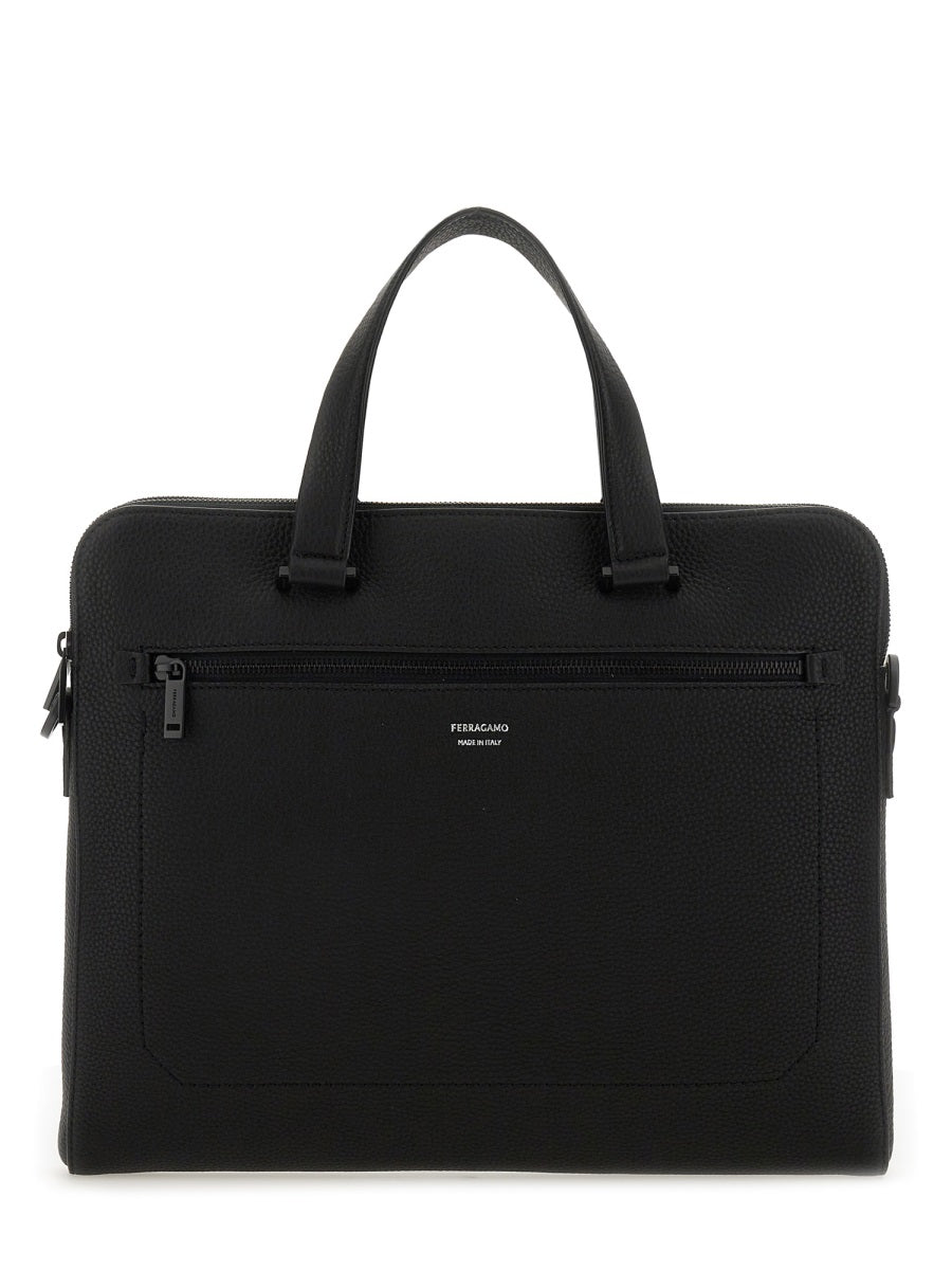 Ferragamo Leather Handbag - FW25 Season for Men
