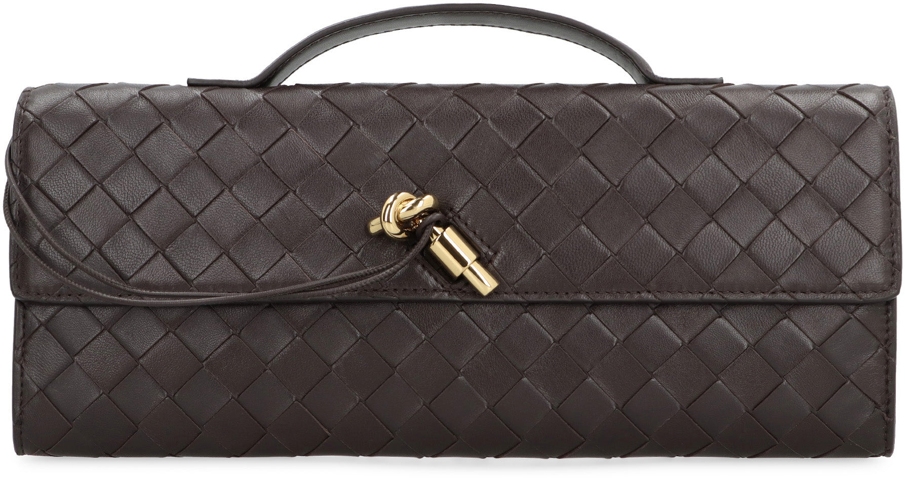 BOTTEGA VENETA Andiamo Mini Leather Clutch - 31 cm