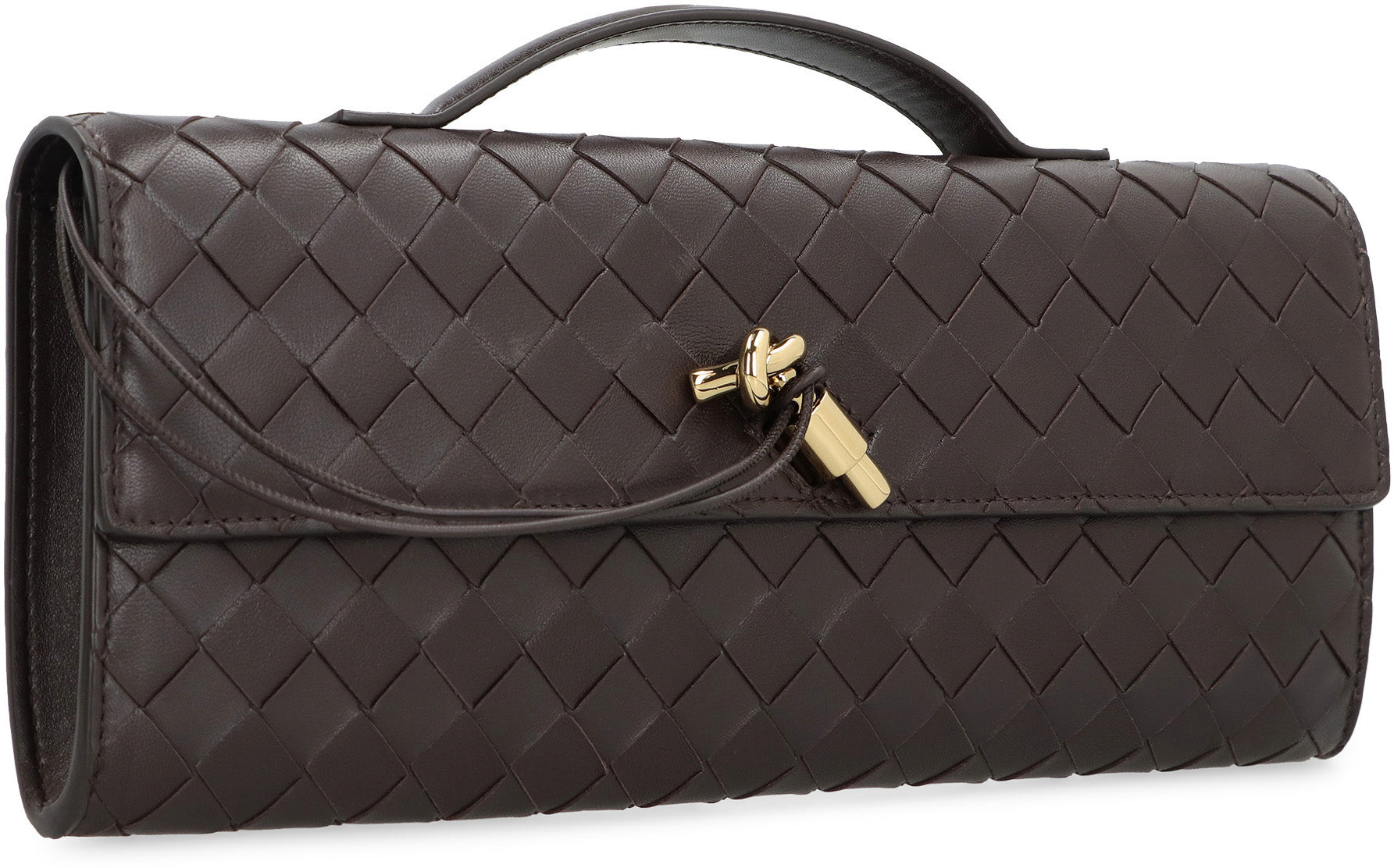 BOTTEGA VENETA Andiamo Mini Leather Clutch - 31 cm