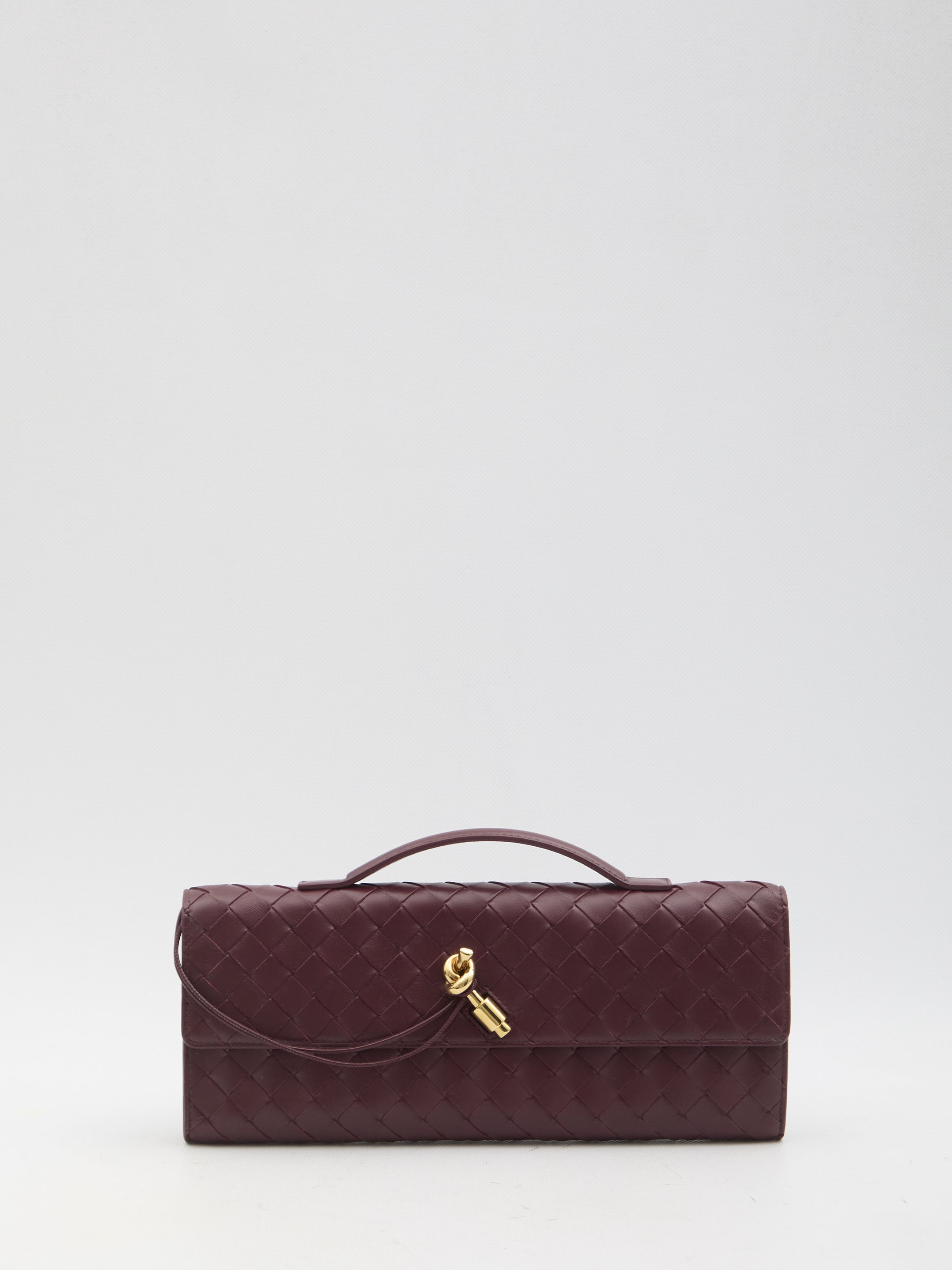 BOTTEGA VENETA Andiamo Long Intreccio Mini Clutch 31CM