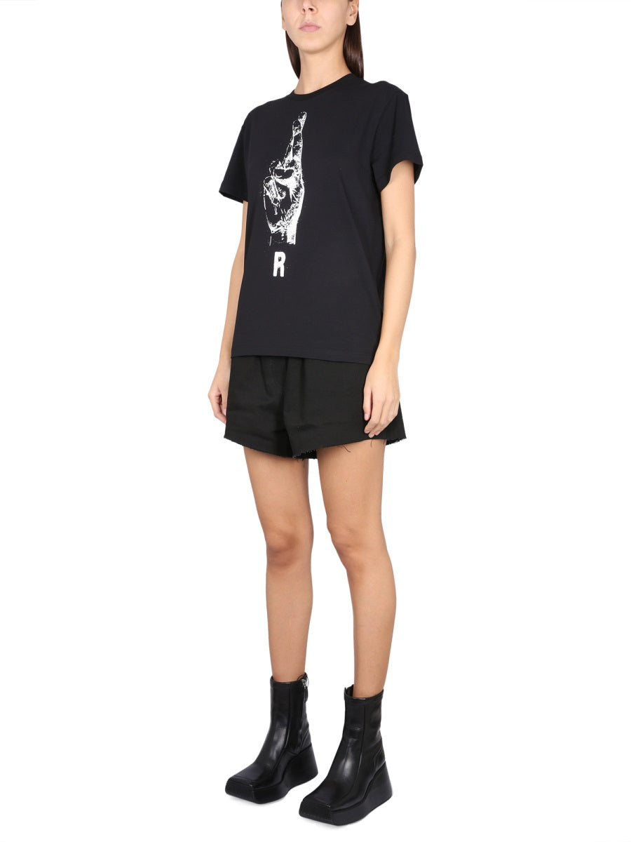 RAF SIMONS Crewneck T-Shirt with Statement Necklace for Women