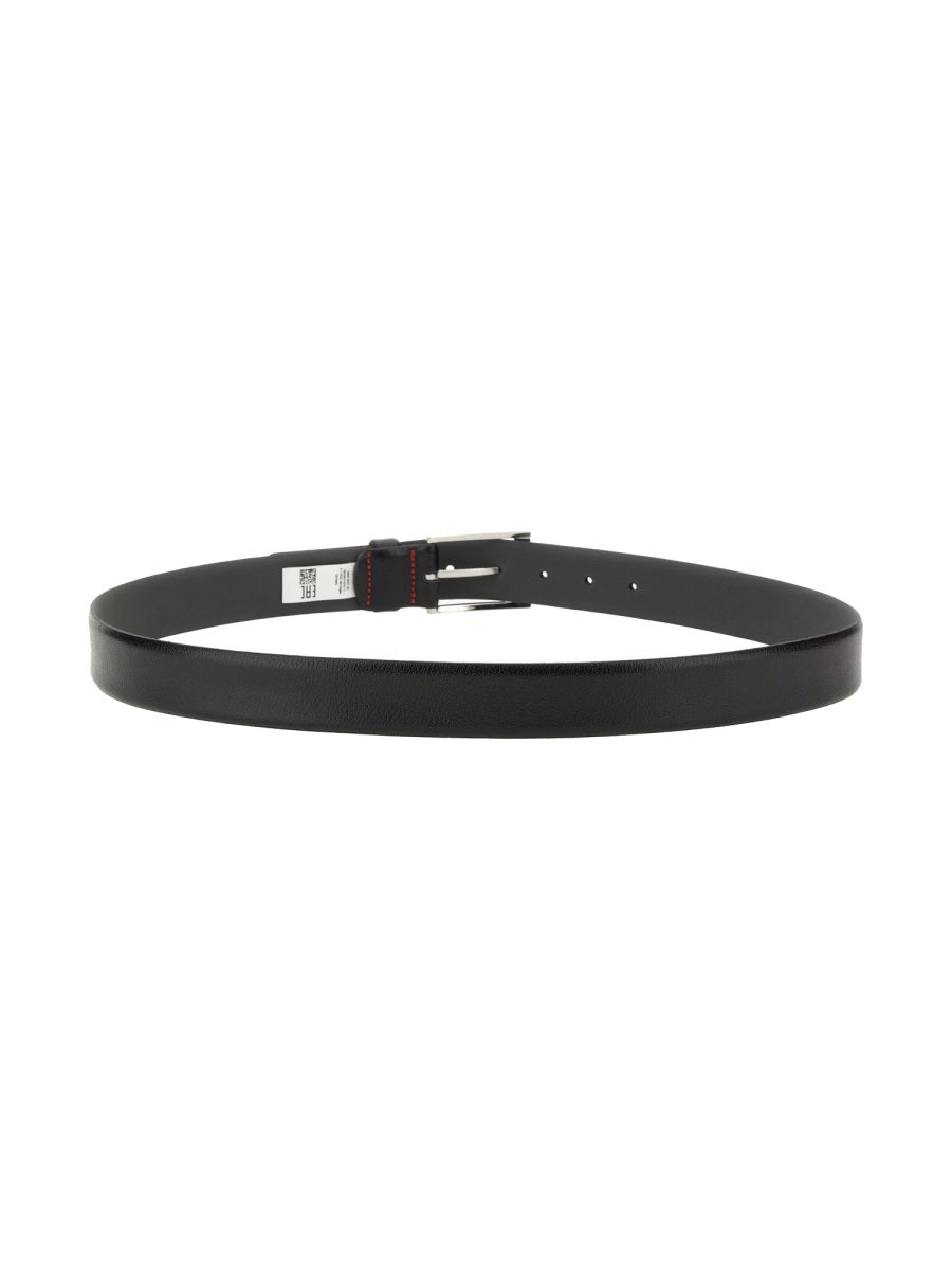HUGO Grained Leather Belt - 3.5 CM Height