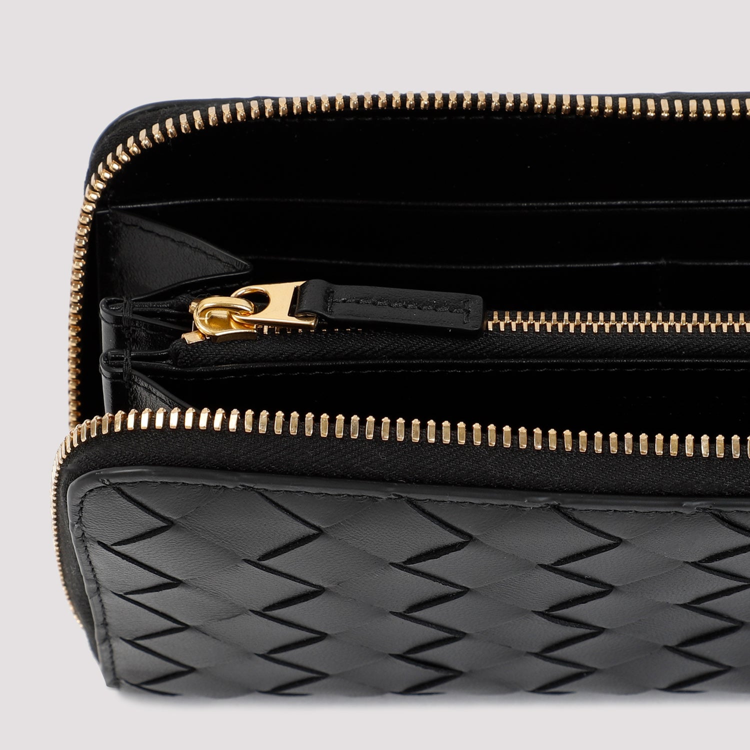 BOTTEGA VENETA Intrecciato Zip Around Wallet - Mini Size