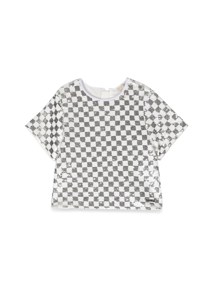 MICHAEL KORS Mini Squares Pattern Top for Girls