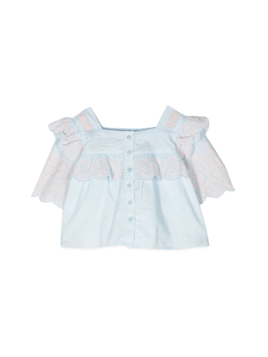 STELLA McCARTNEY Mini Top with Square Neckline for Girls
