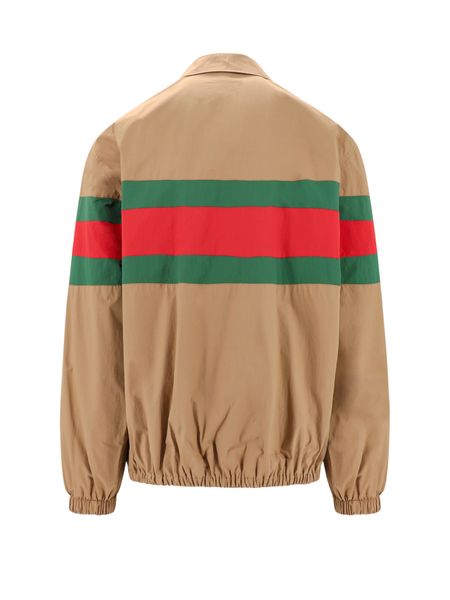 GUCCI Zippered Cotton Jacket for Men - Fall/Winter 2023