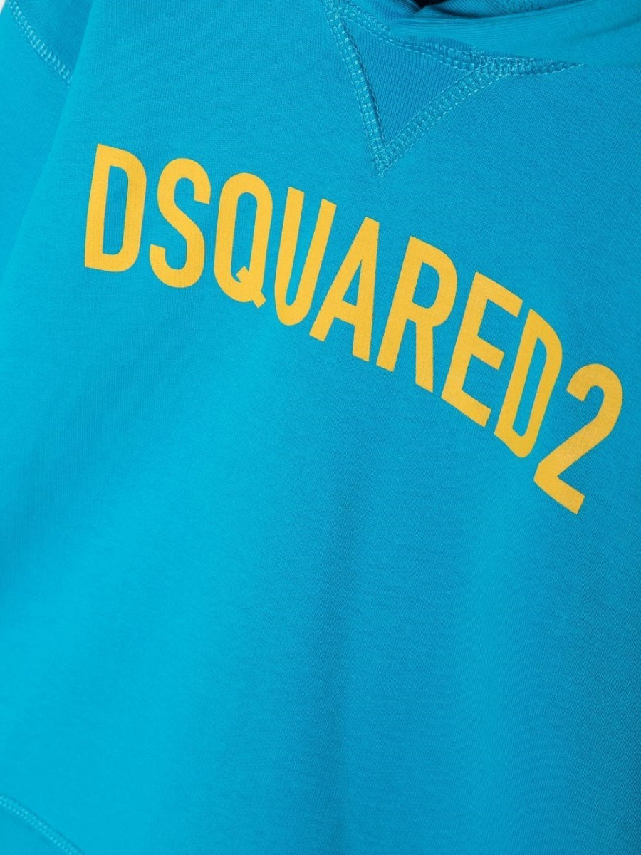 DSQUARED Eco-Friendly Logo Hoodie for Kids